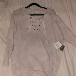 NEW White Knit Sweater